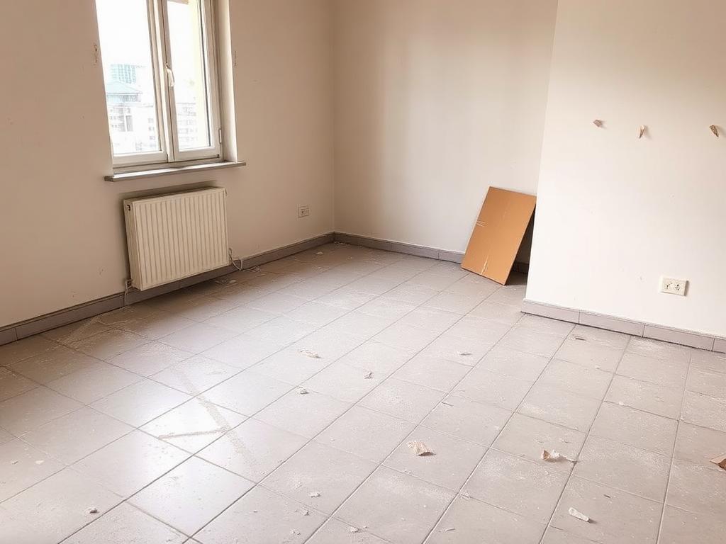 Helyszín a takarítás előtt